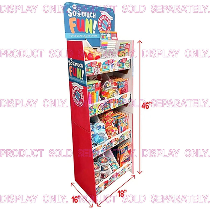 Merchandising Fixture - Corrugated So Much Fun Toy Bin Floor Display ONLY 975280 KIPP BROTHERS