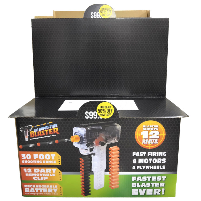 Merchandising Fixture - Corrugated Soft Dart Gun Display ONLY 975310 NOVELTY INC
