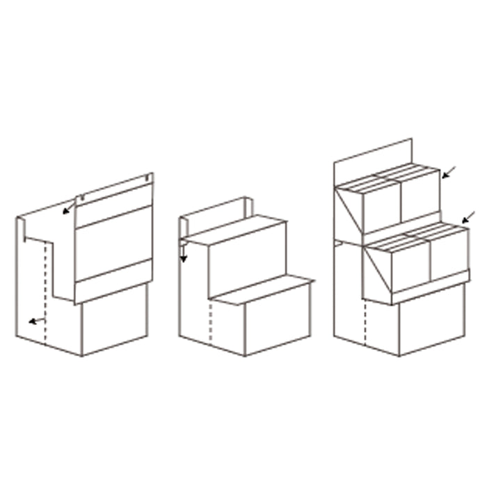 Merchandising Fixture - Corrugated Soft Dart Gun Display ONLY 975310 NOVELTY INC