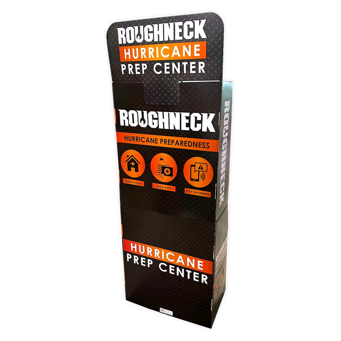 Merchandising Fixture - Hurricane Prep Corrugated Floor Display ONLY 986360 ROUGHNECK