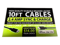 Merchandising Fixture - Pilot $14 Cable Wing Rack Signage Kit ONLY 974690 GADGET GEAR