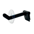 Merchandising Fixture - Short Black Plastic Peg with Peg Stop 6 Per Pack 983820 NOVELTY INC