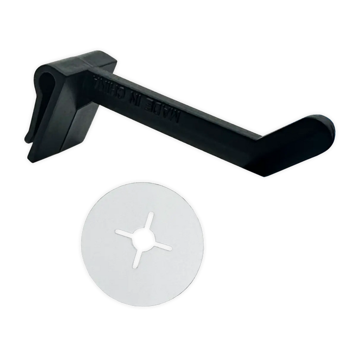 Merchandising Fixture - Short Black Plastic Peg with Peg Stop 6 Per Pack 983820 NOVELTY INC
