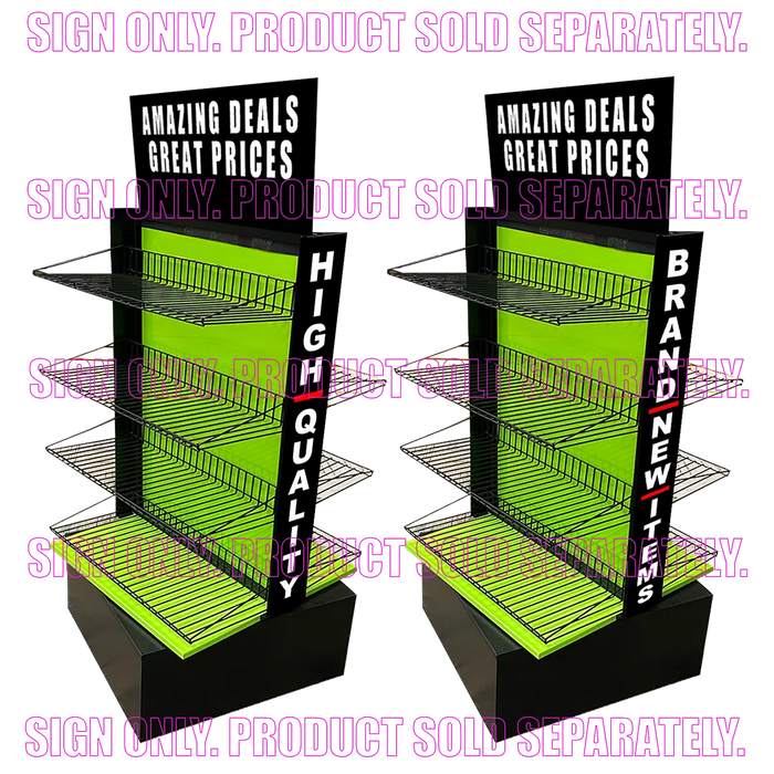 Merchandising Fixture - Smokezilla Spinner Rack Header Sign ONLY 979310 NOVELTY INC