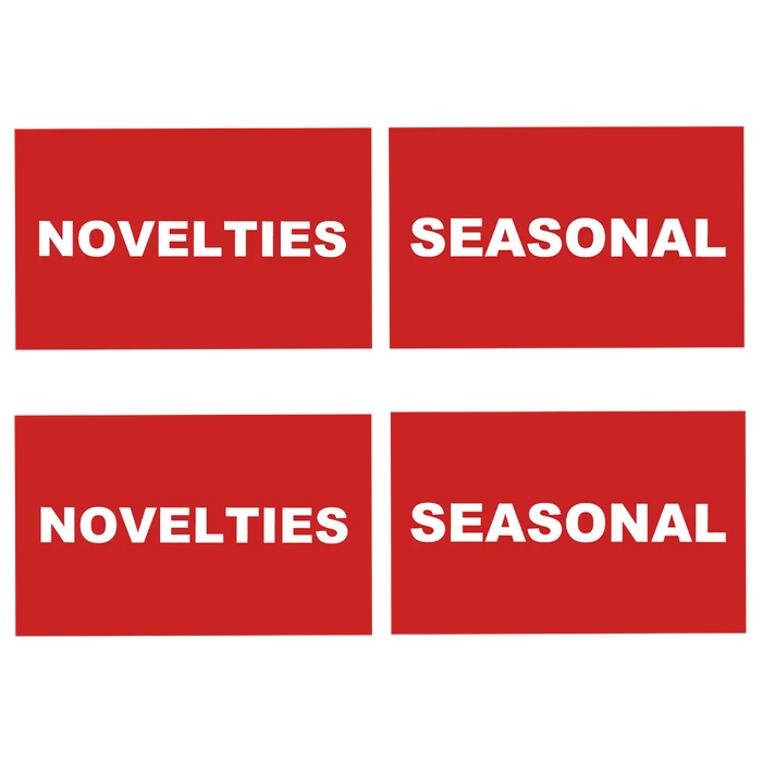 Merchandising Fixture - Spinner Rack Merchandising 8 Sign Set 978280 NOVELTY INC
