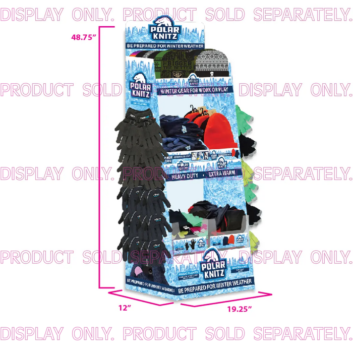 Merchandising Fixture - Winter Corrugated Floor Display 974700 POLAR GEAR