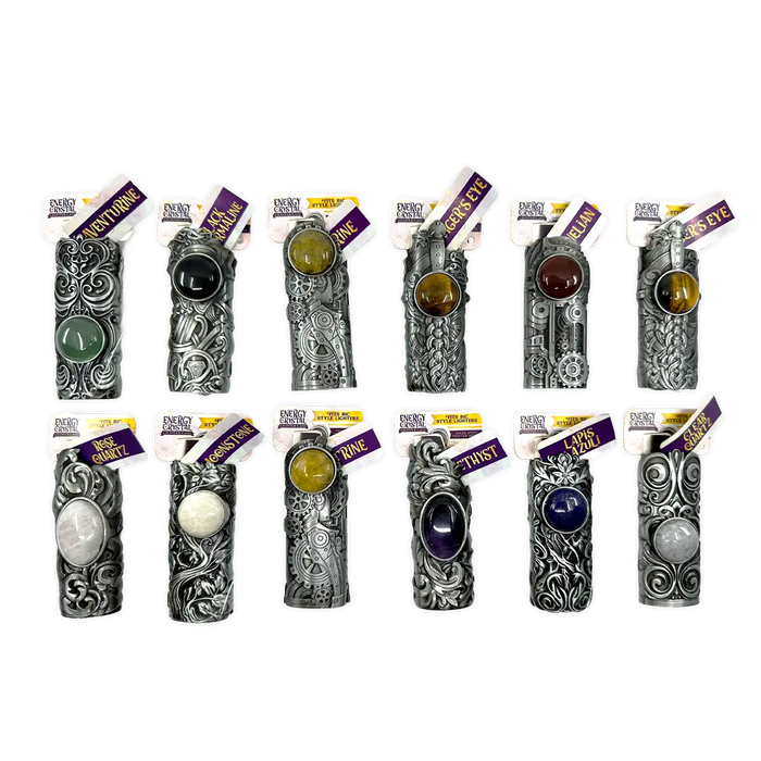 Metal Energy Stone Lighter Case - 12 Pieces Per Retail Ready Display 25847 SMOKEZILLA