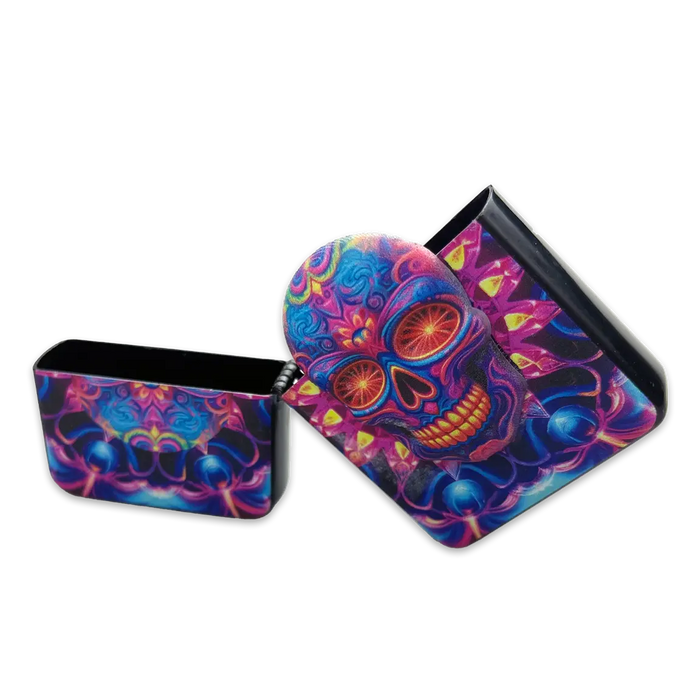 Metal Glow in The Dark Flip Torch Lighter - 12 Pieces Per Retail Ready Display 24370 SMOKEZILLA