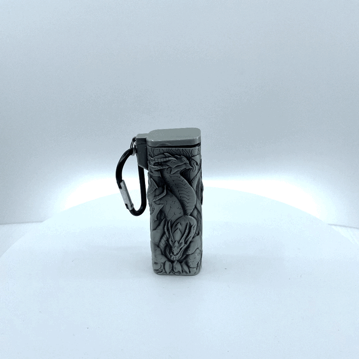 Metal Mystic Cigarette Saver with Carabineer- 6 Pieces Per Retail Ready Display 22564 SMOKEZILLA
