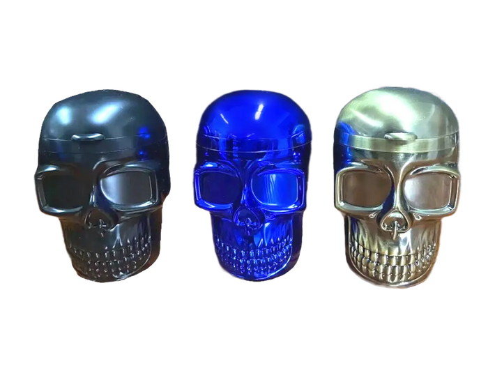 Metal Skull Butt Bucket Ashtray with LED Light - 6 Pieces Per Retail Ready Display 23531 SMOKEZILLA