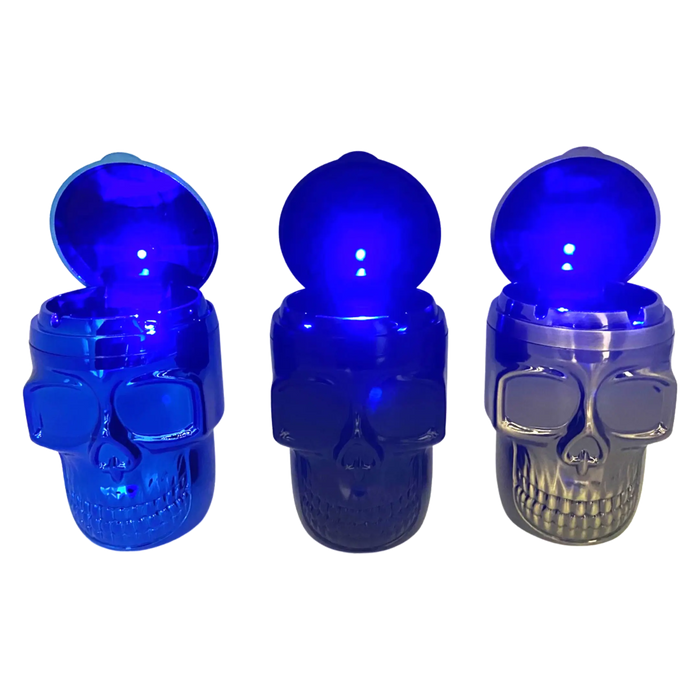 Metal Skull Butt Bucket Ashtray with LED Light - 6 Pieces Per Retail Ready Display 23531 SMOKEZILLA