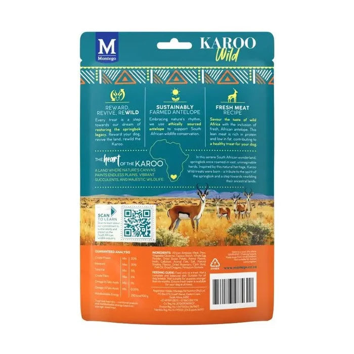 Montego Karoo Wild Trail Bites Oregano Adult Dog Treats - 227g