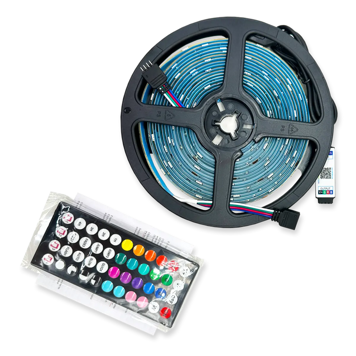 Mood Light Strip USB with Remote 16FT - 6 Pieces Per Retail Ready Display 24338 CAR VIBEZ