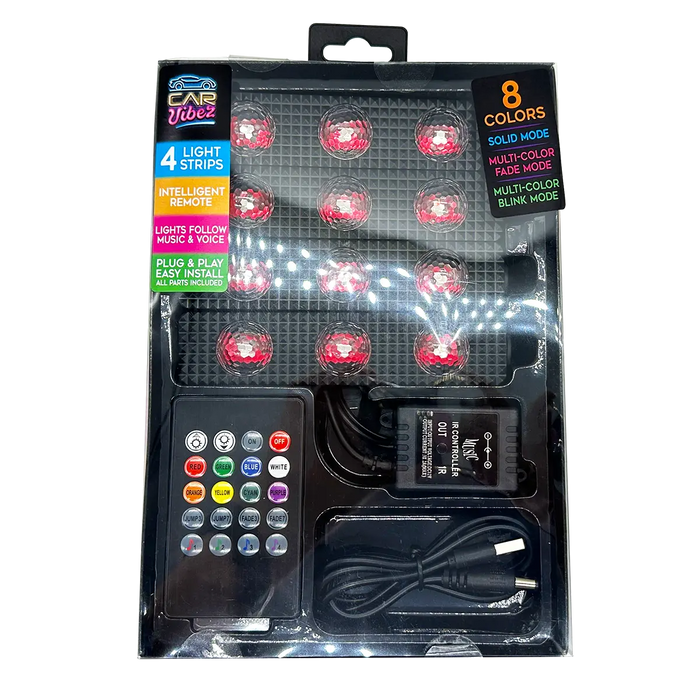 Mood Light Xtreme Starlight Ballz with Remote - 6 Pieces Per Retail Ready Display 24114 CAR VIBEZ