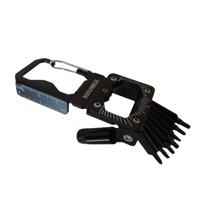 Multi-Tool 14-in-1 Carabiner with Light - 6 Pieces Per Retail Ready Display 25312 ROUGHNECK
