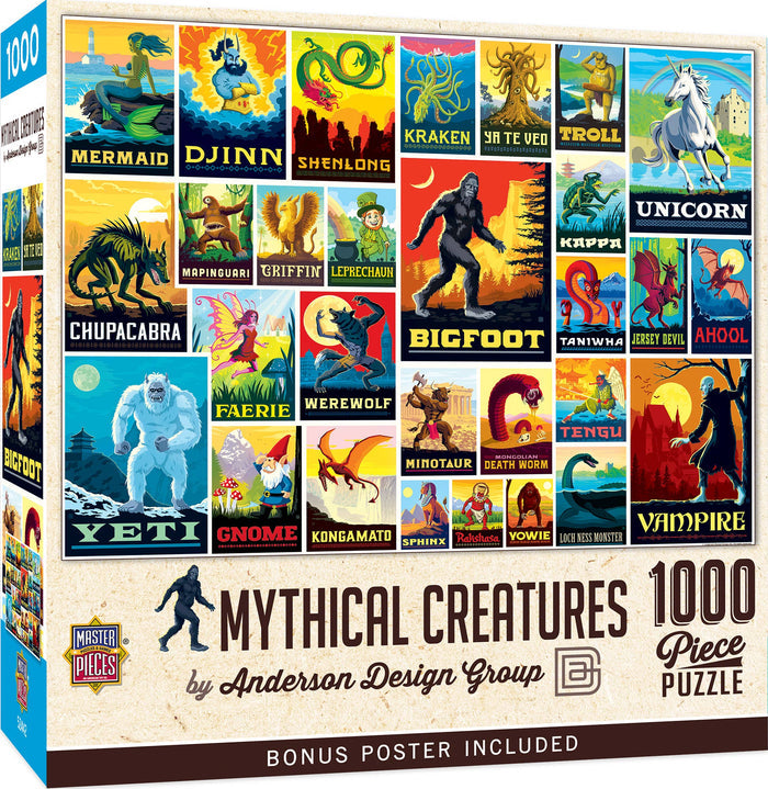Mythical Creatures 1000 Piece Jigsaw Puzzle