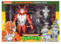 NECA Teenage Mutant Ninja Turtles Triceraton Infantryman vs. Roadkill Rodney 2 Pack