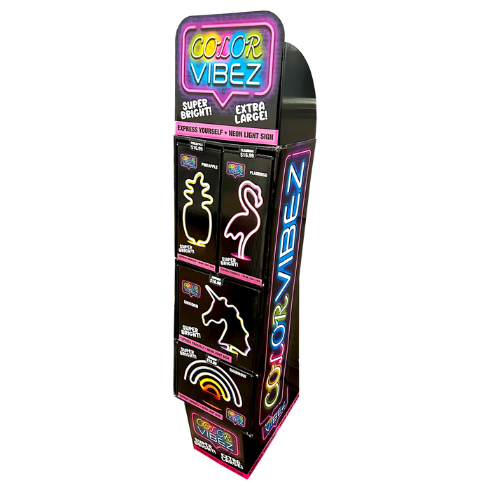 Neon Sign Assortment Floor Display - 16 Pieces Per Retail Ready Display 88462 NOVELTY INC
