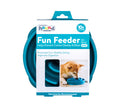 outward hound dog bowl slow feeder blue