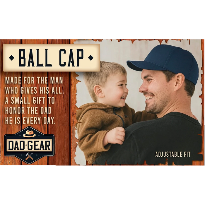 Patriotic Father's Day Ball Cap Hat - 6 Pieces Per Retail Ready Display 26554