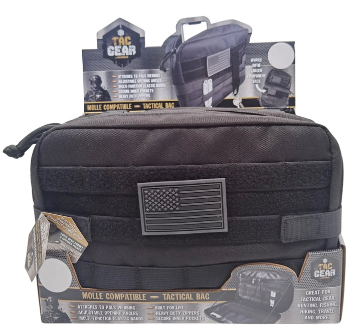 Patriotic MOLLE Component Bag with Zipper - 4 Pieces Per Retail Ready Display 23192 TAC GEAR