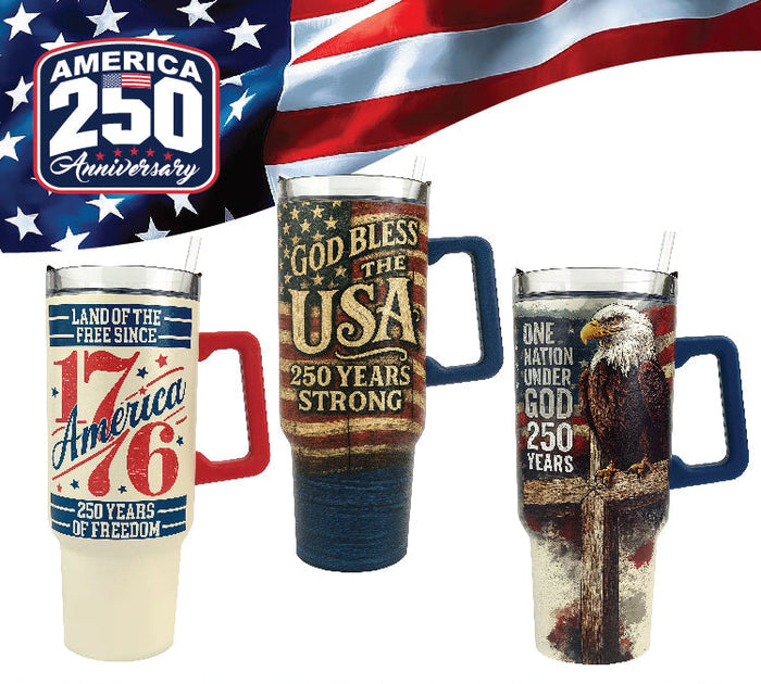 Patriotic USA 250 40oz Printed Cup - 6 Pieces Per Retail Ready Display 26541