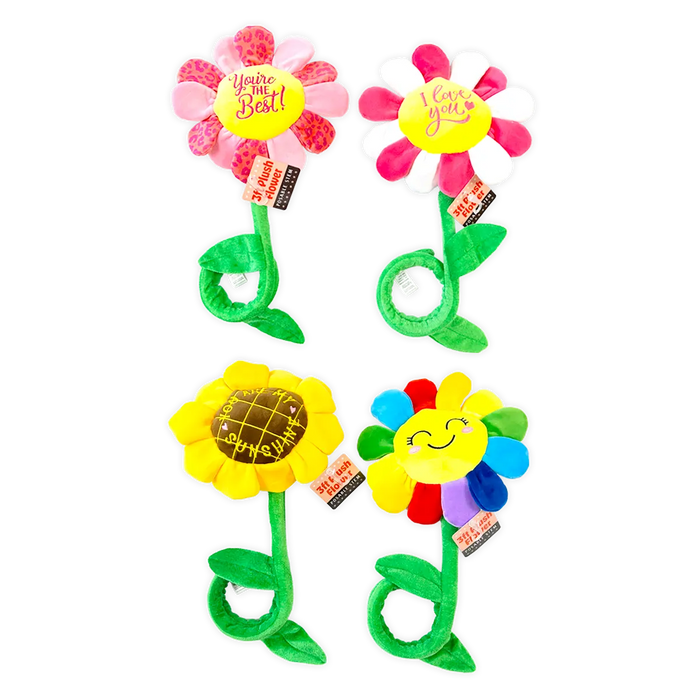 Plush Flower 36" Assortment - 8 Pieces Per Retail Ready Display 41664 KIPP BROTHERS