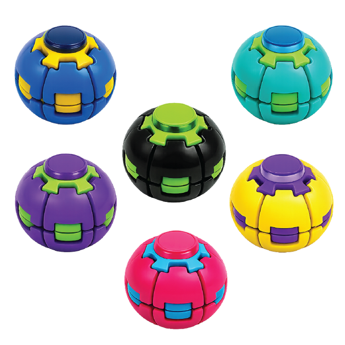 Power Spin Fidget Ball - 12 Pieces Per Retail Ready Display 27014