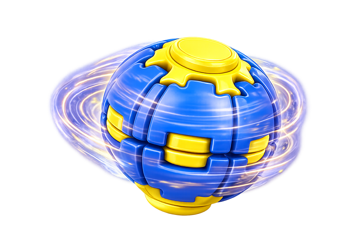 Power Spin Fidget Ball - 12 Pieces Per Retail Ready Display 27014