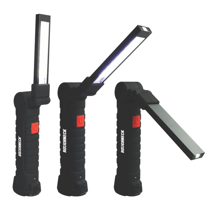 Rechargeable LED Work Flashlight with Magnetic Base - 4 Pieces Per Retail Ready Display 41670 ROUGHNECK