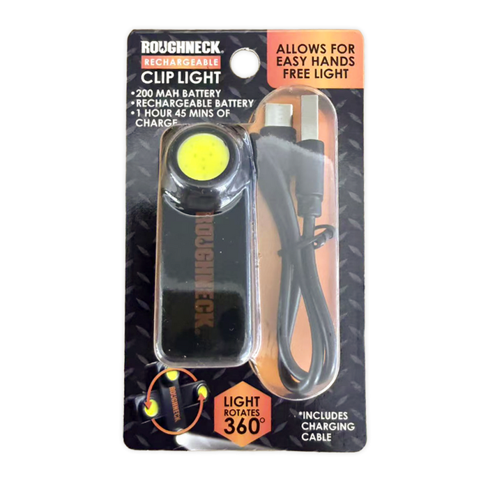 Rechargeable Magnetic Clip Light - 6 Pieces Per Retail Ready Display 26506