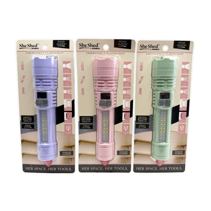 Road Queen Emergency Car Light Multi-Tool - 6 Pieces Per Retail Ready Display 26620