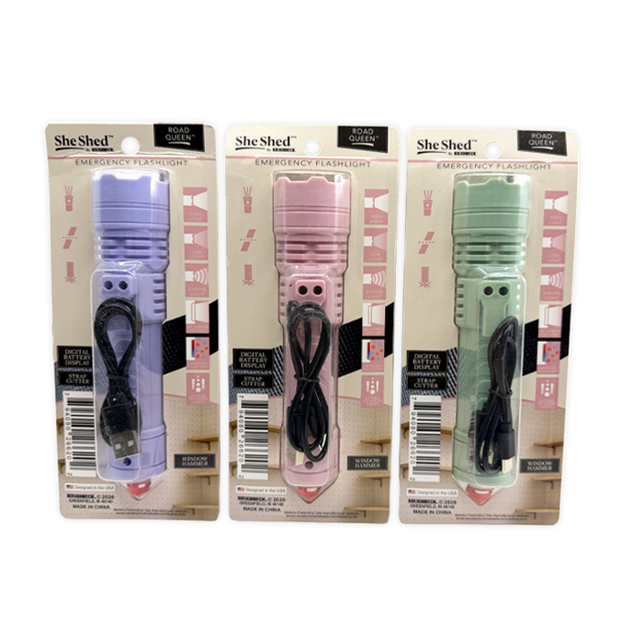 Road Queen Emergency Car Light Multi-Tool - 6 Pieces Per Retail Ready Display 26620