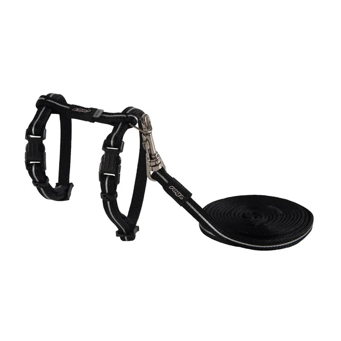 Rogz cat harness alleycat black s