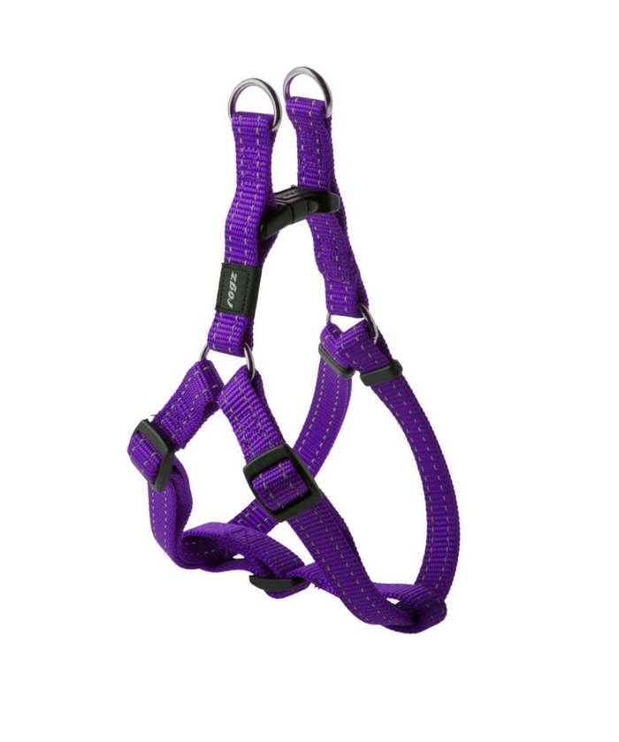 Rogz step in harness purple L