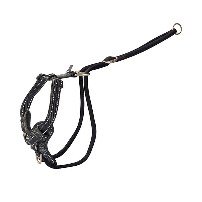 Rogz stop pull harness black m