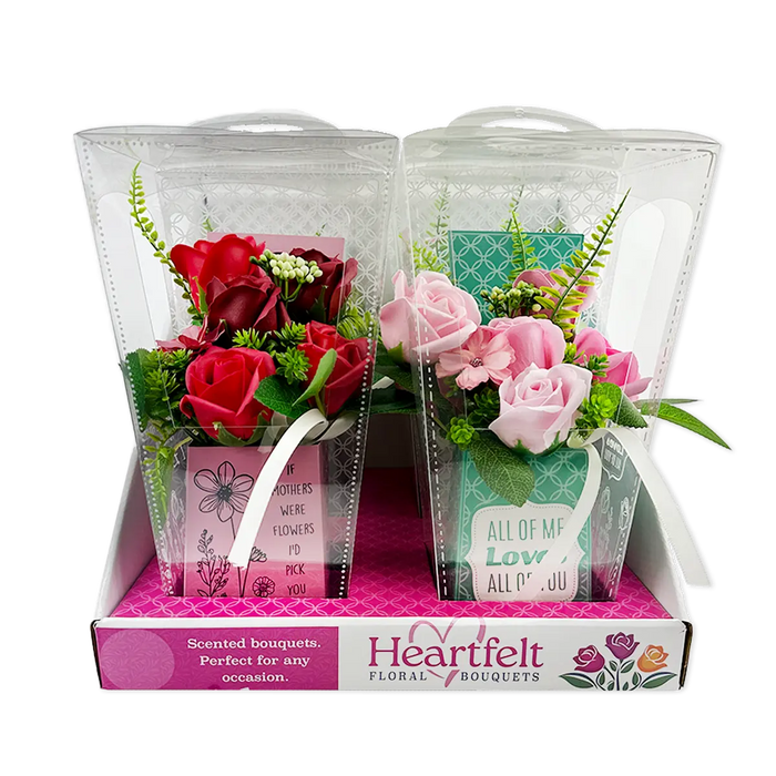 Scented Flower Bouquet Floral Box Assortment - 4 Pieces Per Retail Ready Display 25800 KIPP BROTHERS