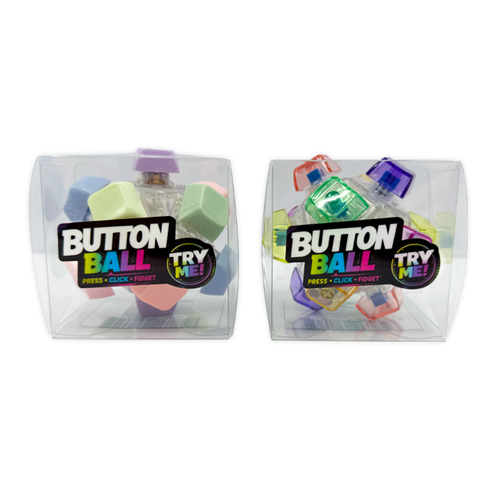 Sensory Fidget Click Keyboard Button Ball - 8 Pieces Per Retail Ready Display 26785