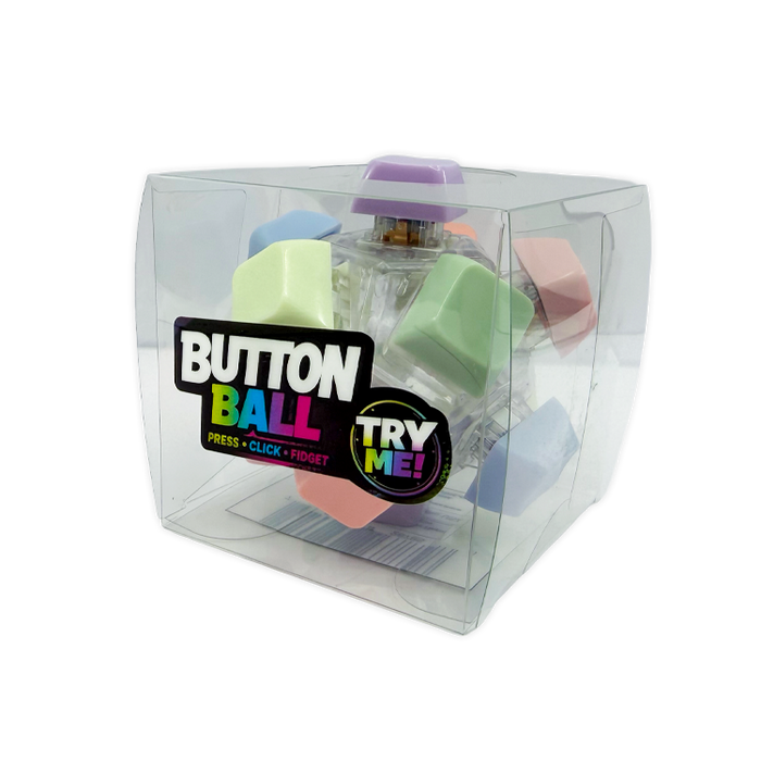 Sensory Fidget Click Keyboard Button Ball - 8 Pieces Per Retail Ready Display 26785