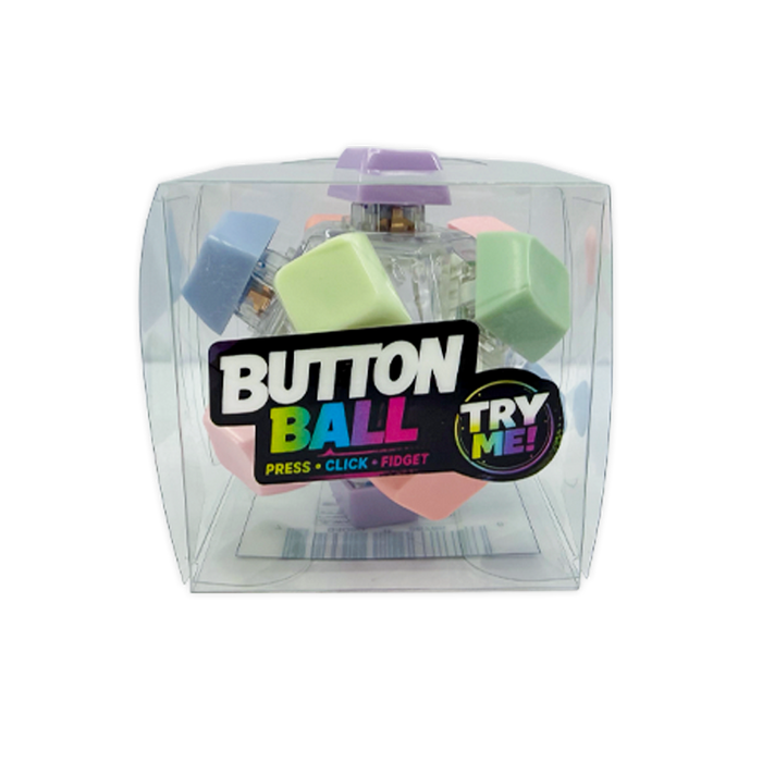 Sensory Fidget Click Keyboard Button Ball - 8 Pieces Per Retail Ready Display 26785