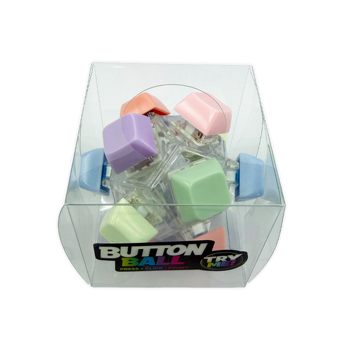 Sensory Fidget Click Keyboard Button Ball - 8 Pieces Per Retail Ready Display 26785