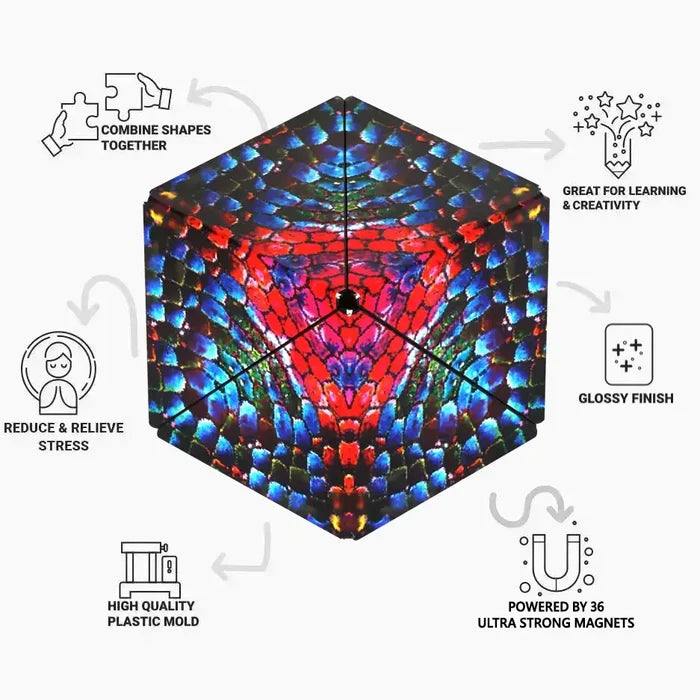 Shashibo The Chameleon Magnetic Puzzle Cube