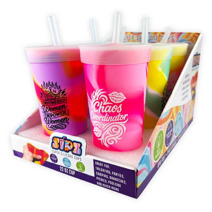 Silicone 22oz Silicone Cup C - 6 Pieces Per Retail Ready Display 26164 ROUGHNECK