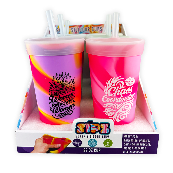 Silicone 22oz Silicone Cup C - 6 Pieces Per Retail Ready Display 26164 ROUGHNECK