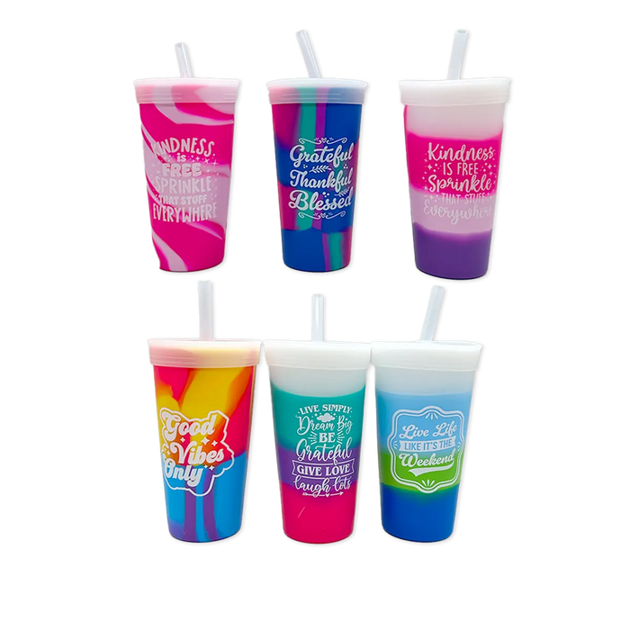 Silicone 22oz Super Cups - 6 Pieces Per Retail Ready Display 25980 ROUGHNECK
