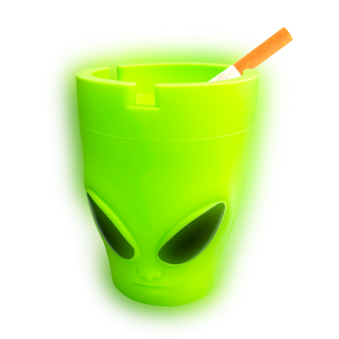 Silicone Glow in the Dark Butt Bucket Ashtray - 6 Pieces Per Retail Ready Display 26335