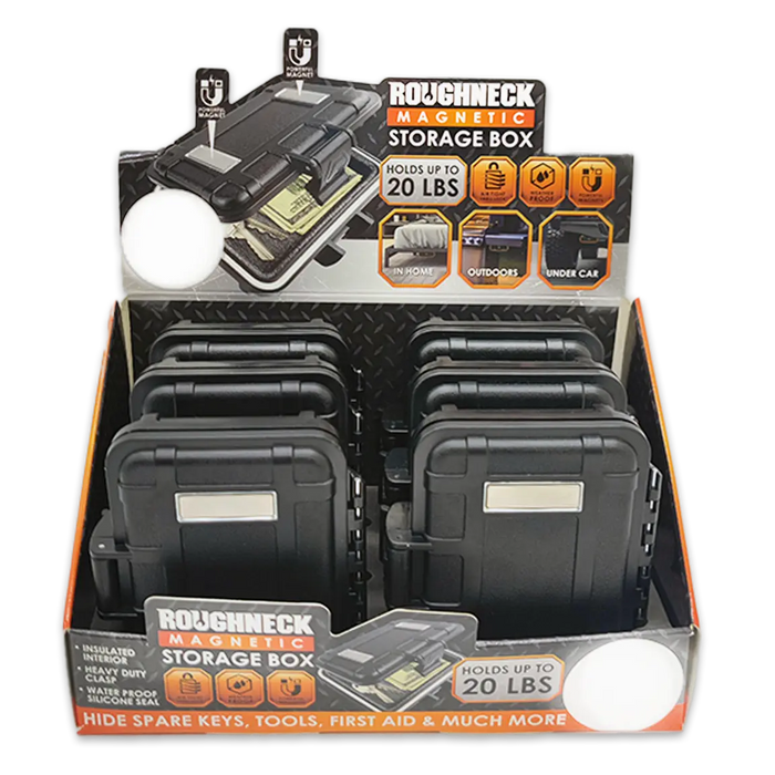 Smell Proof Magnetic Storage Box - 6 Pieces Per Retail Ready Display 24346 ROUGHNECK