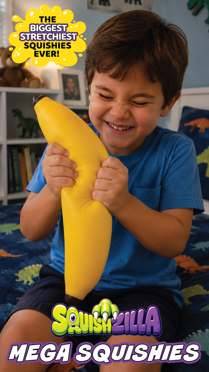 SquishZilla™ Mega Stretchy Squishies - 12 Pieces Per Retail Ready Display 26802