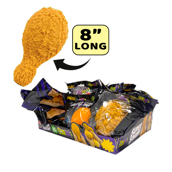 SquishZilla™ Super Mega Stretchy Squishies - 12 Pieces Per Retail Ready Display 26859