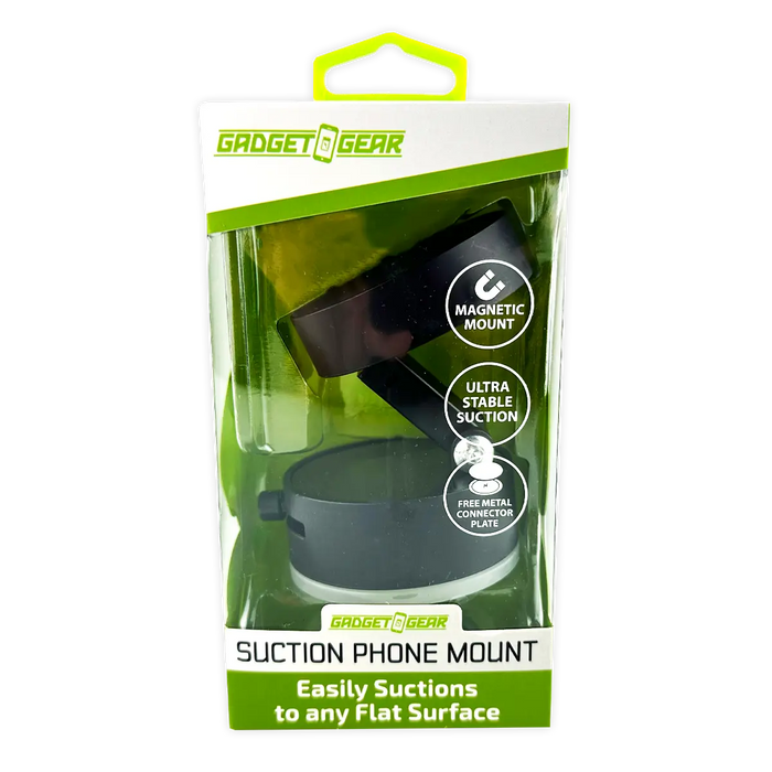 Suction Phone Mount - 6 Pieces Per Retail Ready Display 25922 GADGET GEAR